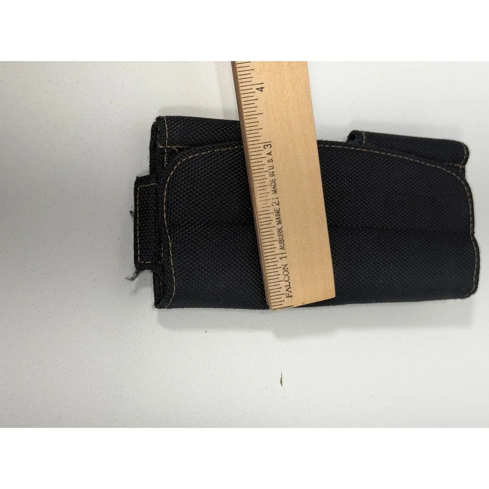 Perilogics Black Nylon Horizontal Universal Phone Holster Belt Clip Pouch Rugged
